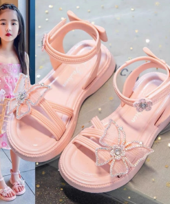 Dép quai hậu cánh bướm cho bé gái